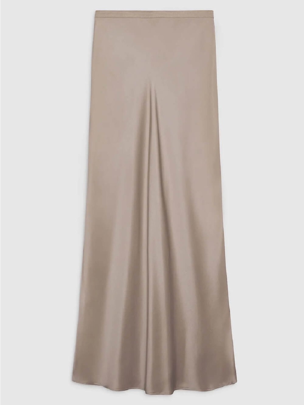 NWT Anine Bing Silk Bar Skirt in Taupe